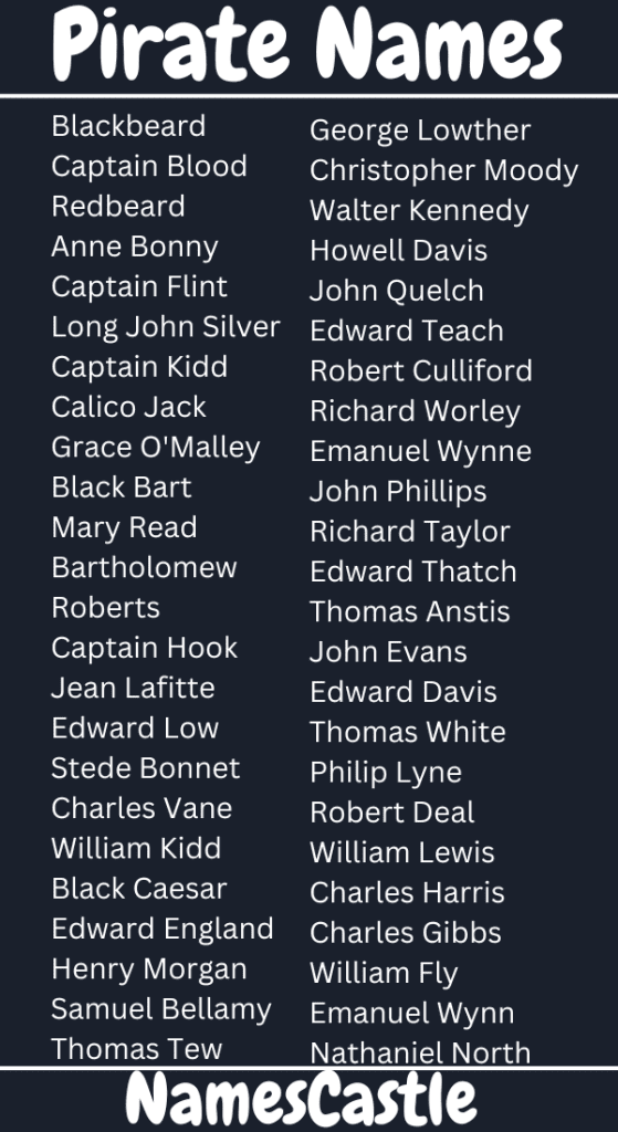 pirate names