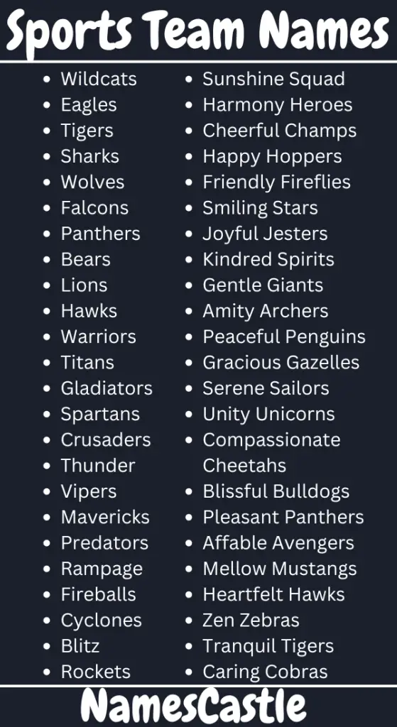 Sports Team Names