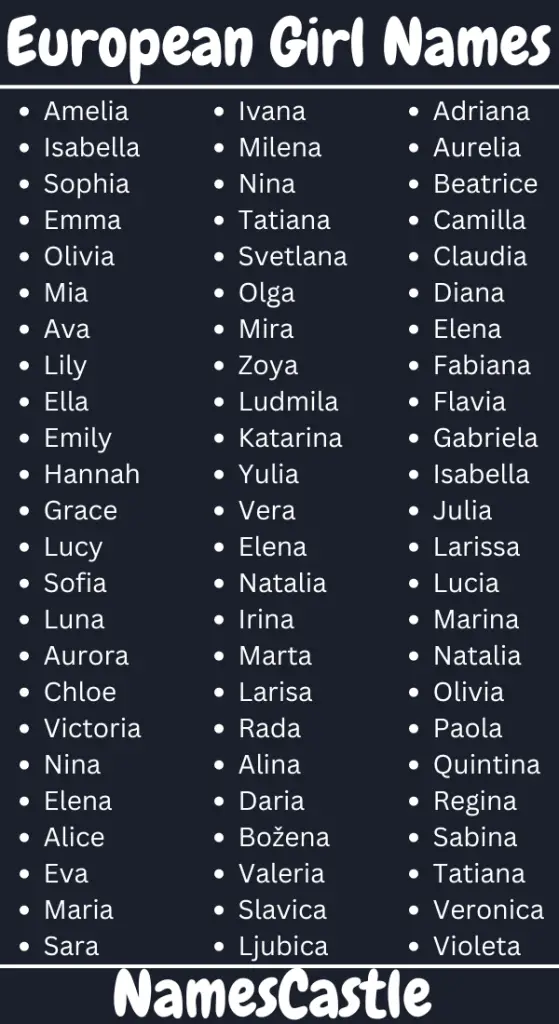 European Girl Names