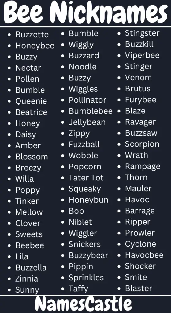 Bee Nicknames