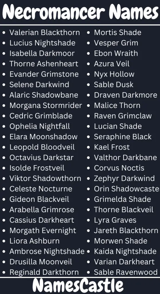 Necromancer Names