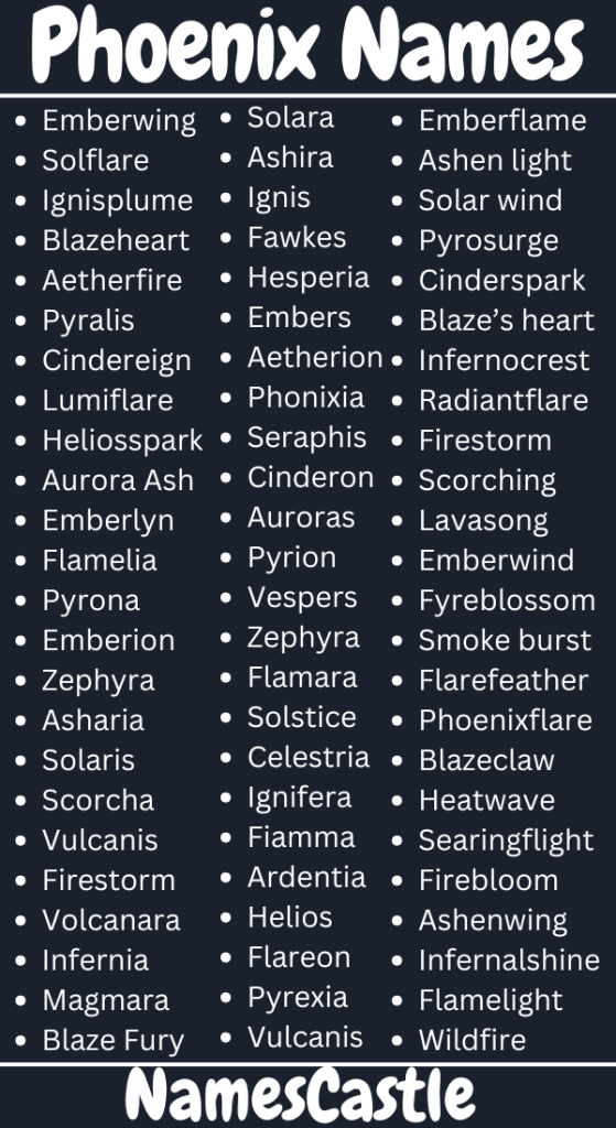 Phoenix Names