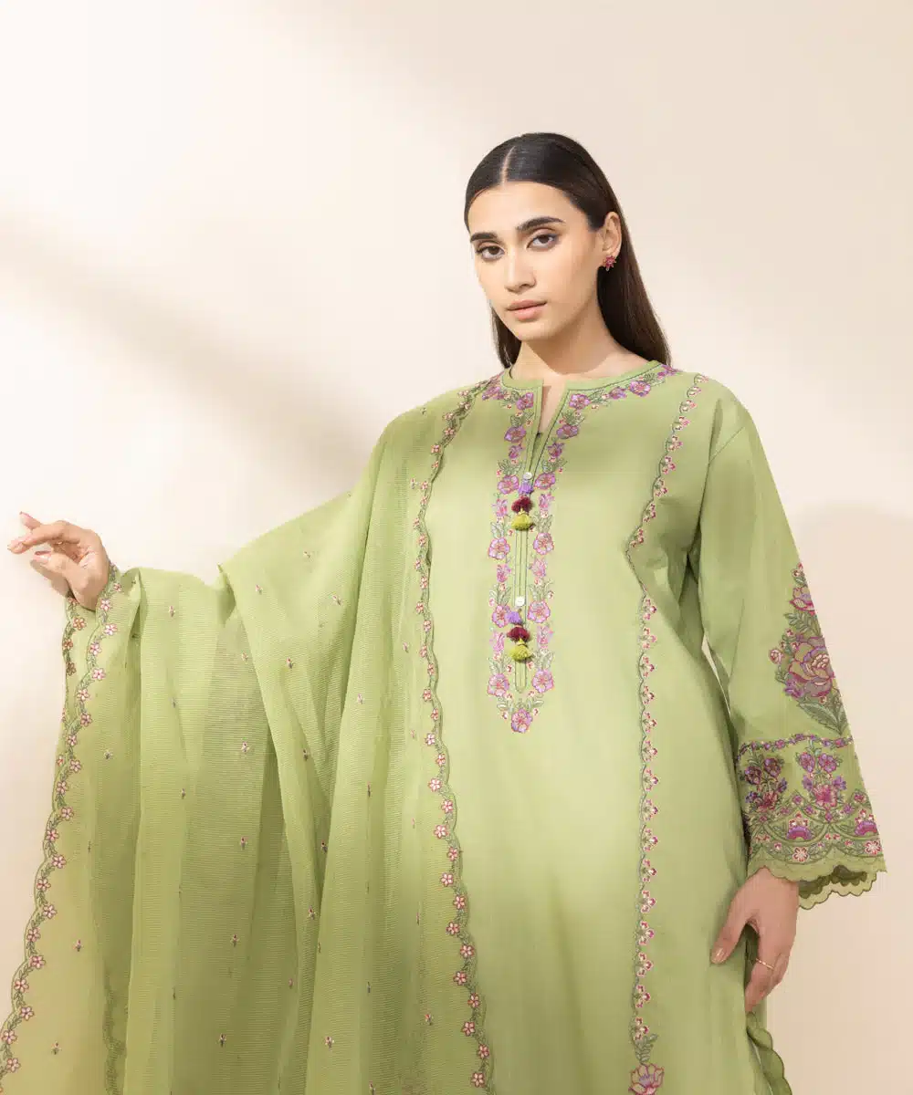 Beyond Lawn: Exploring Chiffon, Cotton Net, and Silk for Three-Piece Suits