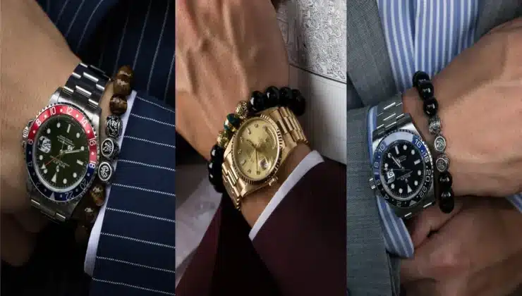 How Can Men Style Gold Bracelets with Watches and Chains
