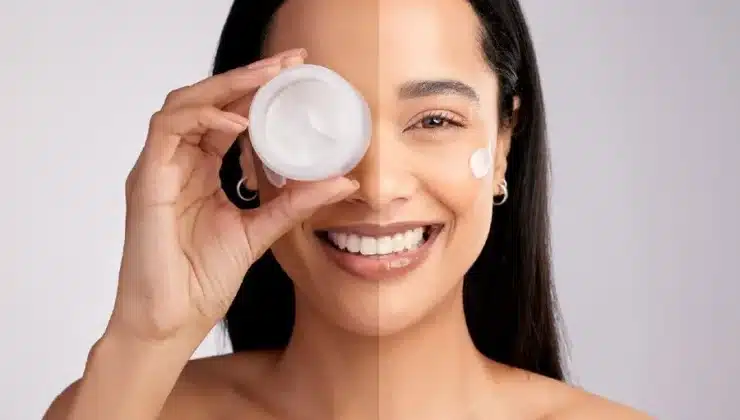 Post-Tan Repair & Protection Routine Tan Removal Face Mask + Dewy Sunscreen