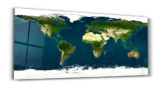 Why Canvas Beats Glass for a Statement-Size World Map